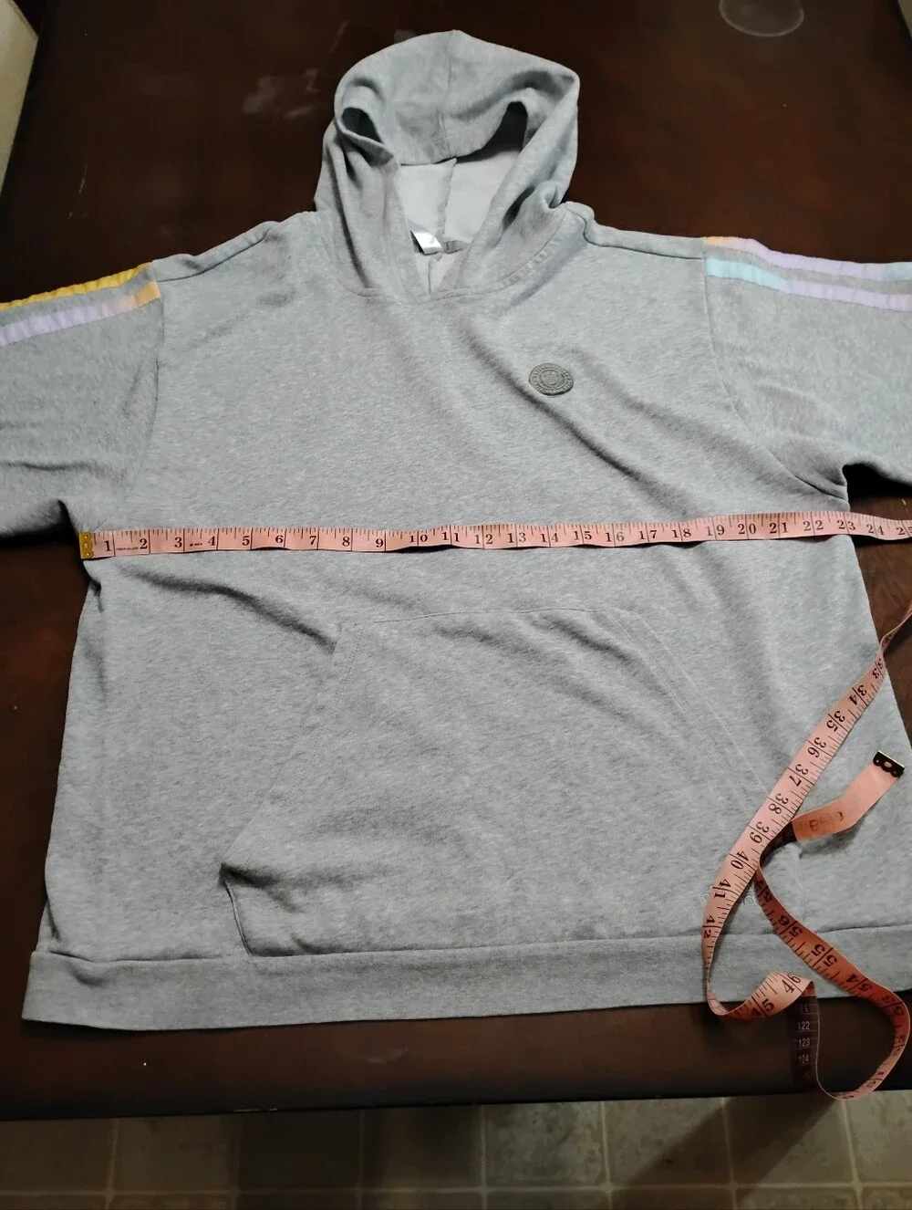 Adidas Mens Donovan Mitchell Short Sleeve Hoodie with Pastel Shoulder Stripes XL